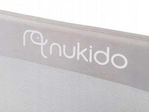 Bariera de siguranta pentru pat, Nukido, Bed Rail, 150 x 66 x 35 cm, Gri, 722300 - Img 4