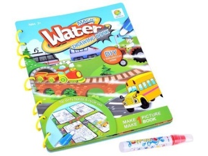 Carte de colorat cu marker, Magic Water Drawinng Book, ZA2957 A