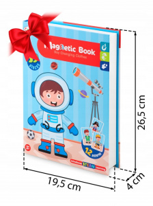 Carte magnetica, cu 66 de elemente, carduri cu 2 fete, Ricokids, RK-770, Costume - Img 2