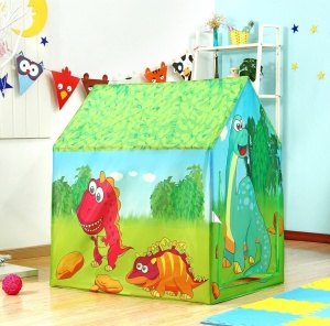 Cort de joaca pliabil, iPlay, Dino, pentru copii, motive grafice, 95x70x100 cm - Img 2