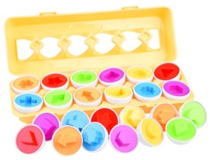 Joc educatic de asociere, Matching Eggs, 12 buc, Multicolor, ZA3810 - Img 2
