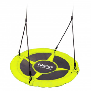 Leagan cuib de barza, pana la 150 kg, Neo-Sport, Swingo, XXL, 95 cm, Galben - Img 2