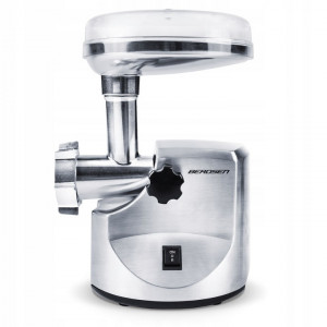 Masina electrica profesionala de tocat carne, Berdsen, 1800W, 2 kg/min, accesorii pentru tocat si feliat, BM601, Alba - Img 5