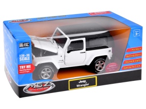 Masinuta metalica de colectie, pentru copii. Jeep Wrangler, 1:32, cu sunete, lumini, ZA3754 - Img 7