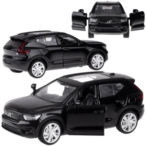 Masinuta Metalica Volvo XC40 Reincarcabila, 1:32, cu sunete, lumini, Neagra, ZA4614