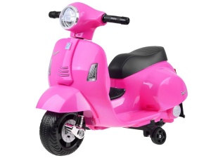 Motocicleta electrica pentru copii, Mini Vespa GTS300, baterie 4mAh, Roz