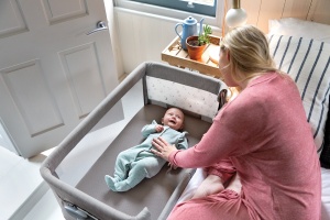 Patut Pliant 2 in 1 Joie Roomie Glide Foggy Gray - Img 14