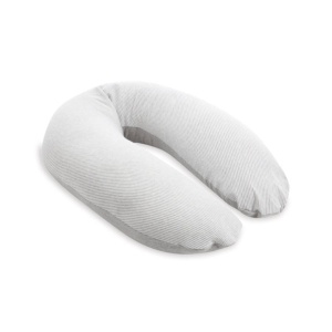 Perna mare pentru gravide si bebelusi 3 in 1, bumbac organic, Doomoo Buddy Light Grey