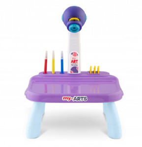 Proiector Pentru Desen Copii, 32 de imagini, 6 markere, Ricokids, Mov - Img 3