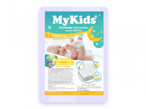 Protectie Impermeabila Pentru Patut Copii, My Kids, pentru Saltea 90x40 CM - Img 3