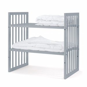Resigilat - Patut Evolutiv pentru Copii, Multifunctional, 7in1, Saltele Incluse, Waldin, Gri - Img 2
