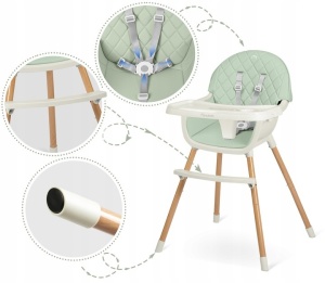 Scaun de masa reglabil, multifunctional, 3in1, pliabil, inaltime reglabila, tava detasabila, Nukido, Lilo, Menta - Img 3