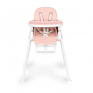 Scaun Pentru Hranire, Ecotoys, Transformabil, 3 in 1, tava detasabila, suport pentru picioare, Roz - Img 3
