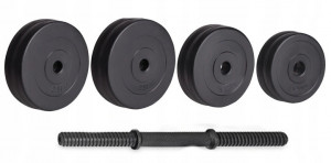 Set Gantere Pentru Exercitii, 30 kg, cu 2 Tije, 16 Greutati, Modern Home, H2X15 - Img 5