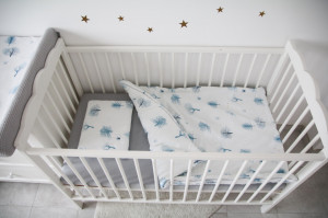 Set Lenjerie de Pat pentru Copii Tiny Star Magic, 2 Piese, Bumbac 100%, Pilotă 135×100 cm + Pernă 40×60 cm - Img 6