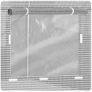 Solar de gradina, tip tunel, 13.5 mp, 300 cm x 450 cm x 200 cm, folie PE 140g/m² cu filtru UV4, 8 ferestre, snur 100 m, Plonos, Alb - Img 7