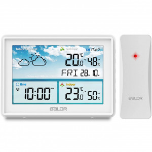 Statie meteo cu afisaj BD-909 Alb