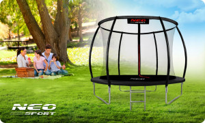 Trambulina pentru copii, Neo-Sport, 252 cm / 8 ft, cu plasa interioara, greutate maxima 100 kg - Img 3