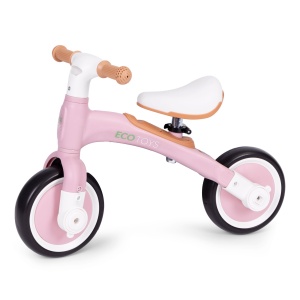 Bicicleta de echilibru Ecotoys, 3in1, inaltime reglabila, sarcina maxima 30 kg, Roz - Img 3