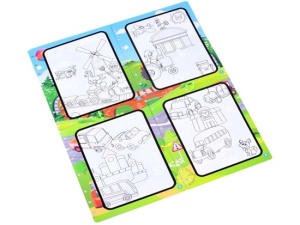 Carte de colorat cu marker, Magic Water Drawinng Book, ZA2957 A - Img 4