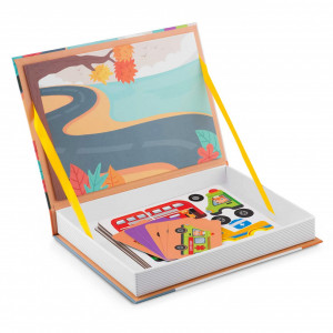 Carte magnetica, cu 66 de elemente, carduri cu 2 fete, Ricokids, RK-770, Vehicule - Img 2