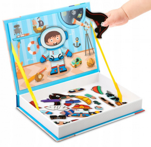 Carte magnetica, cu 66 de elemente, carduri cu 2 fete, Ricokids, RK-770, Costume - Img 3