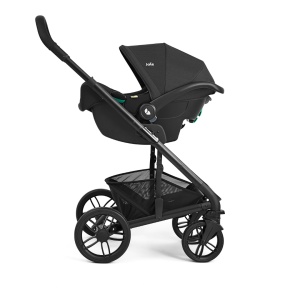 Carucior pentru copii multifunctional 3 in 1 Joie Chrome 2 Raven (Carucior Chrome 2 Raven + Landou Chrome Raven+ scoica i-Snug Raven) - Img 2