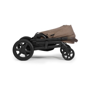Carucior pentru copii multifunctional 3 in 1 Joie Chrome DLX Toffee (Carucior Chrome DLX + Landou Toffee + Scoica i-Snug 2 Toffee) - Img 8