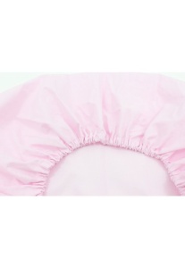 Cearsaf din bumbac cu elastic pentru patut copii, 120 x 60 cm, MyKids, Roz - Img 2