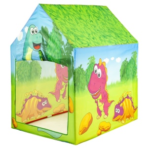 Cort de joaca pliabil, iPlay, Dino, pentru copii, motive grafice, 95x70x100 cm - Img 3