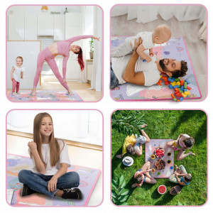 Covoras educational pentru copii, Ricokids, RK-344, XXL, de colorat, markere incluse, spuma EVA, usor de curatat, Fashion - Img 3