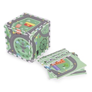 Covoras Mare Din Spuma Pentru Copii, 90,5 x 90,5 cm, Oras, 21 bucati, EcoToys, ECOEVA021 - Img 4