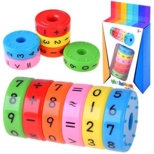 Joc educativ, Cilindru matematic rotativ, adunare, scadere, inmultire, impartire, Number Cube, ZA4290 - Img 1