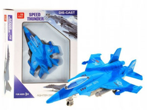 Jucarie interactiva cu lumini si sunete, Avion de lupta, 9 cm, Jokomisiada, ZA1160 - Img 2