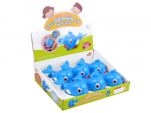 Jucarie interactiva pentru baie, 15 cm, Jokomisiada, Balena Albastra ZA0595 - Img 5