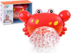 Jucarie interactiva pentru baie, Crab, cu melodii si spuma, Rosie - Img 5