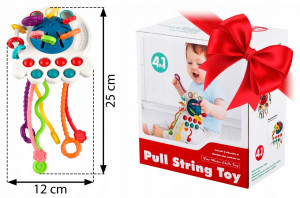 Jucarie senzoriala pentru copii, Caracatita, compacta, ergonomica, cu proeminente, Ricokids, RK-750 - Img 8