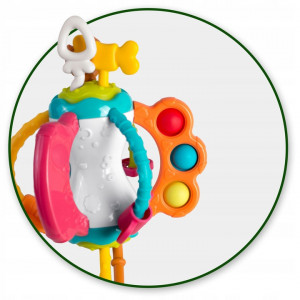 Jucarie senzoriala pentru copii, compacta, ergonomica, cu proeminente, Ricokids, RK-750 - Img 4