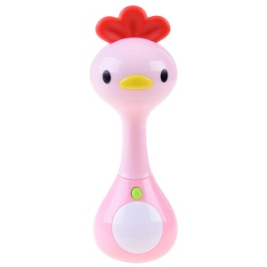 Jucarie zornaitoare pentru copii, cu sunete si lumini, din plastic/silicon, Hola, Gaina, Z03087 E