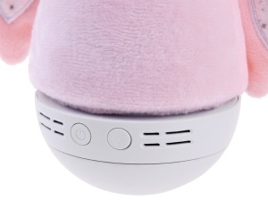 Lampa de veghe din Plus, pentru camera copilului, cu 4 lumini colorate, Iepuras, Roz - Img 3