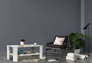 Masa de cafea cu raft de depozitare 150 x 57 x 43 xm, Modern Home, Alba - Img 5