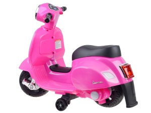 Motocicleta electrica pentru copii, Mini Vespa GTS300, baterie 4mAh, Roz - Img 4