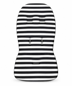 Perniță pentru cărucior Hot Mom Premium și 360, Alb/Negru Stripes