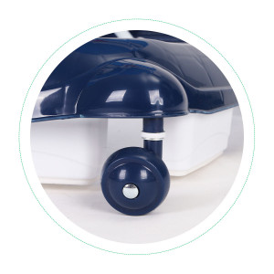 Premergator interactiv pentru copii, Ecotoys, 2 in 1, impingator educativ, Albastru - Img 5