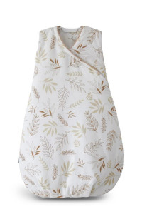 Sac de dormit pentru bebelusi Tiny Star Grain, 75 cm, Bumbac, Alb / Imprimeu Spice de Grau