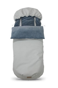 Sac de dormit pentru carucior, 110 x 47 cm, Tiny Star, Light Grey & Steel
