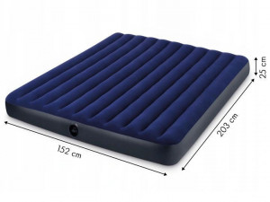 Saltea pneumatica pentru doua persoane, Intex, Queen, 203 x 152 x 25 cm, Albastru - Img 5