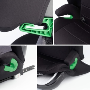 Scaun auto BabyGo SafeChild2 Black, 100-150 cm, certificat R129 - Img 12