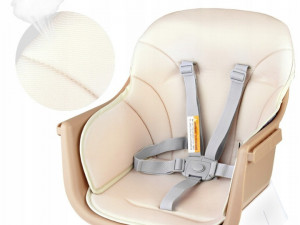 Scaun de hranire transformabil, masa cu scaun, inaltator, Jokomisiada, 6in1, Bej - Img 7
