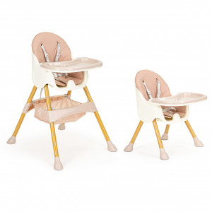 Scaun Pentru Hranire 2 in 1, pentru masa si activitati, Ecotoys, HC-823S Roz - Img 2